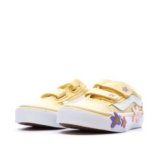 Baskets Jaune Fille Vans Old Skool V Flower vue 6