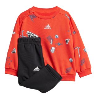 Survêtement Orange/Noir Garçon Adidas Brand Love pas cher