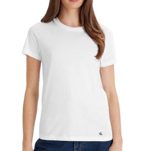 X3 T-Shirt Blanc Mixte Calvin Klein Jeans Cotton vue 0