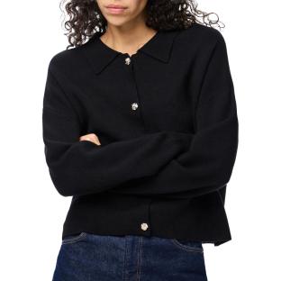 Gilet Noir Femme Pieces Jassy vue 0