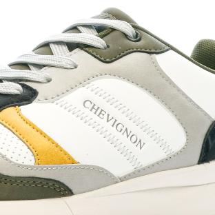 Baskets Blanches/Kaki/Noires Homme Chevignon Cairina vue 7