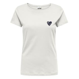 Camiseta blanca/azul marino para mujer JDY Paris ver 0