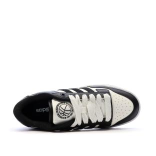 Baskets Noires/Blanches Enfant Adidas Rapid Court vue 0