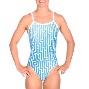 Maillot de bain Bleu/Blanc Femme Mako Nereid Labyrinth vue 0