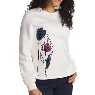 Sweat Blanc Femme TBS HILDARON vue 0