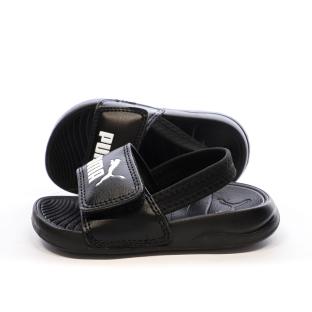 Sandales Noires/Blanche Enfant Puma Popcat 20 pas cher