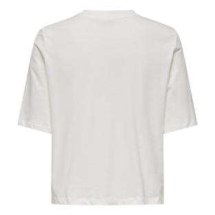T-shirt Blanc Fille Kids ONLY Carty-sun vue 0