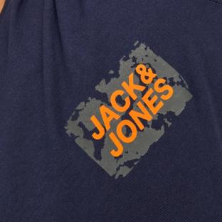 T-shirt Marine Garçon Jack & Jones Colauge vue 3