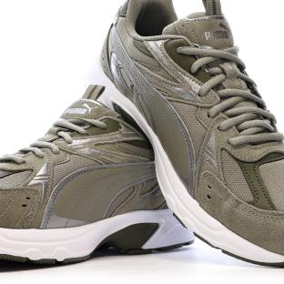 Baskets Kaki Homme Puma Milenio Tech Suede vue 7