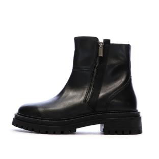 Bottines Noir Femme Geox Iridea pas cher
