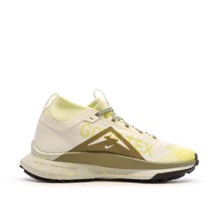 Chaussures de trail Blanche/Jaune Femme Nike React Pegasus vue 2