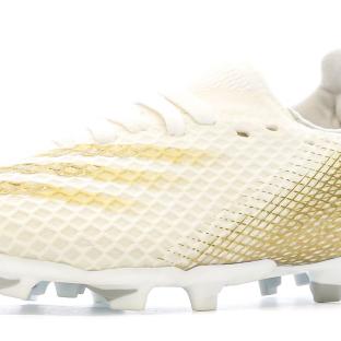 Chaussures de Football Blanc/Doré Garçon Adidas Ghosted .3 vue 7