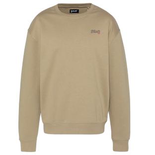 Sweat Beige Homme Schott Print pas cher