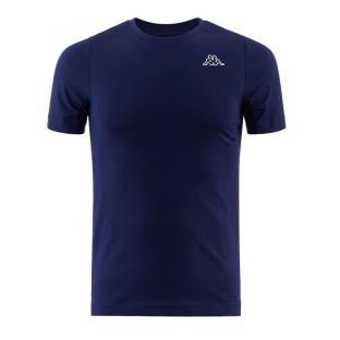T-Shirt Bleu Marine Homme Kappa Cafers Slim pas cher