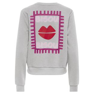 Women’s Grey/Red Only Rubi Sweatshirt Photo of the Espace des Marques %store% store - view of %key%