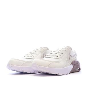 Baskets Écru/Violet Fille Nike Air Max Excee vue 6