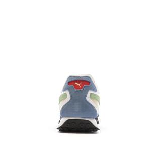 Baskets Beige/Vert/Bleu Fille Puma Blktop vue 3