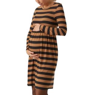 Robe Noir/Orange Femme Mamalicious Nellie vue 0
