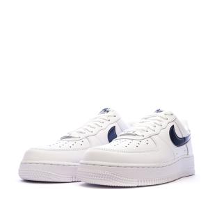 Baskets Blanc/Bleu Homme Nike Air Force 1 '07 Lv8 vue 0
