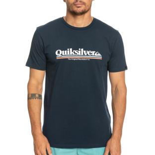 T-Shirt Marine Homme Quiksilver Warpedframes vue 0