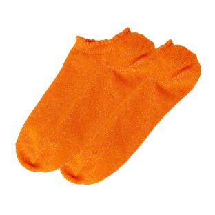 X1 Paire de Chaussette Orange Femme Pieces Glitter Sneaker pas cher