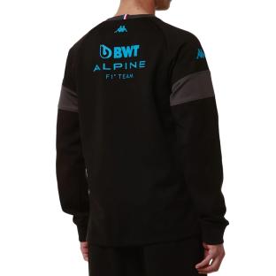 Sweat Noir/Turquoise Garçon Kappa Adofod Alpine F1 vue 2