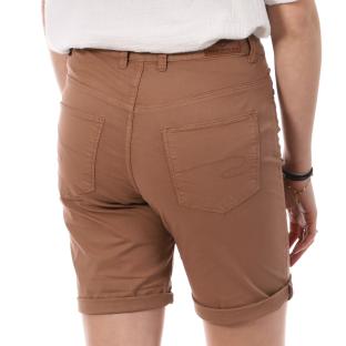 Bermuda Marron Femme Lee Cooper Wopara vue 2