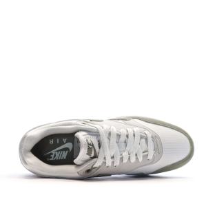 Baskets Blanches/Kaki Femme Nike Air Max 1 vue 0
