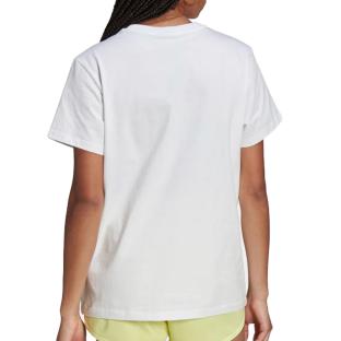 T-shirt Blanc Femme Adidas Collegiate vue 2