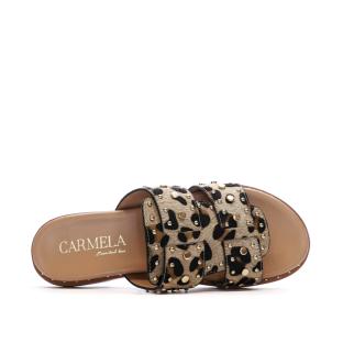 Sandales Noir/Marron Femme Carmela Brida vue 0