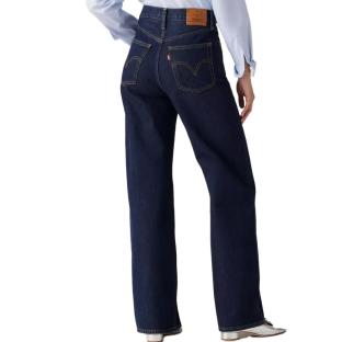 Jean Bleu Foncé Femme Levi's Ribcage Wide Leg A60810 vue 2