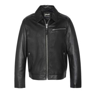 Blouson cuir Noir Homme Schott Mens Leather Jacket Schott pas cher