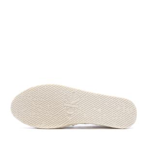 Espadrilles Ecru Femme Calvin Klein Jeans Flatform vue 5