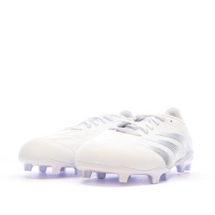Chaussures de Foot Blanches Junior Adidas Predator League FG vue 6