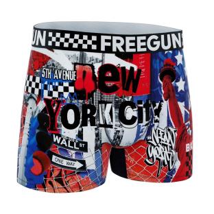 Boxer Bleu/Rouge/Blanc Garçon Freegun NYC vue 0