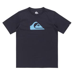 T-Shirt Marine Garçon Quiksilver Comp Logo pas cher