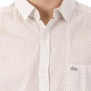 Chemisette Manches Courtes Blanche Homme TBS vue 3