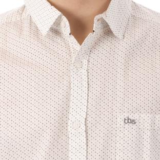 Chemise Manches Courtes Blanche Homme TBS vue 3