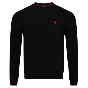 Pull Noir Homme US Polo ASSN ENEA pas cher
