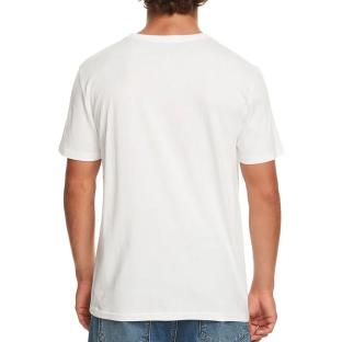 T-shirt Blanc Homme Quiksilver Logo Print vue 2