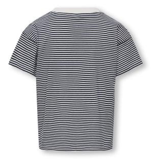 T-Shirt Noir/Blanc Fille Kids ONLY Kogpisa vue 0