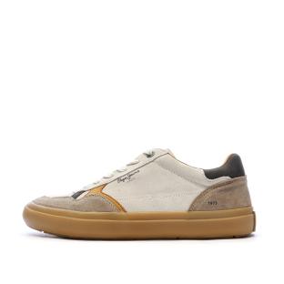 Baskets Beiges Homme Pepe jeans Travis Retro pas cher