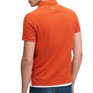 Polo Orange Vif Homme Superdry Classic Pique vue 0