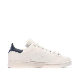 Baskets Blanches/Marine Femme Adidas Stan Smith vue 2