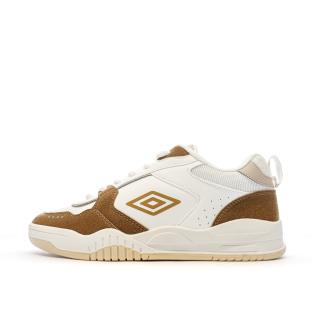 Baskets Blanches/Beiges/Camel Homme Umbro Tywen pas cher
