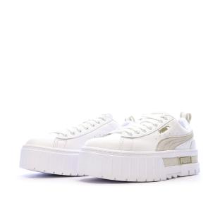 Baskets Blanc/Beige Femme Puma Mayze 381983 vue 6