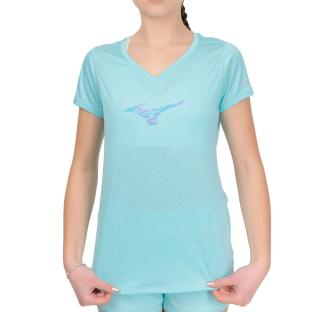 T-shirt Bleu Clair Femme Mizuno Impulse vue 0