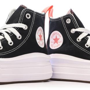 Baskets Noires Fille Converse Chuck Taylor All Star Move vue 7