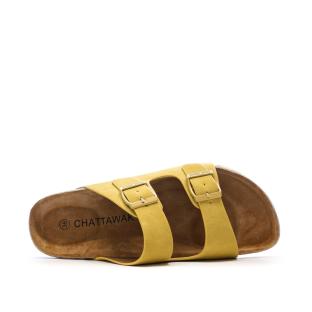 Sandales Jaune Femme Chattawak Orphée vue 4