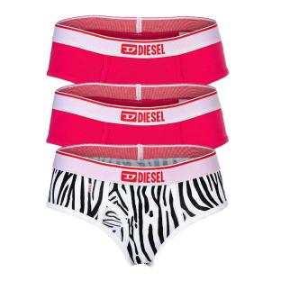 Lot de 3 Culottes Rose/Noir/Blanc Femme Diesel Mutande pas cher